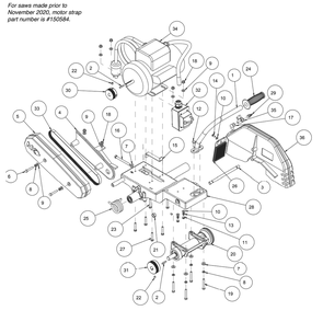 Section 03 Diagram and Parts List for MK-2003E 158751 MK Diamond Concrete Saw